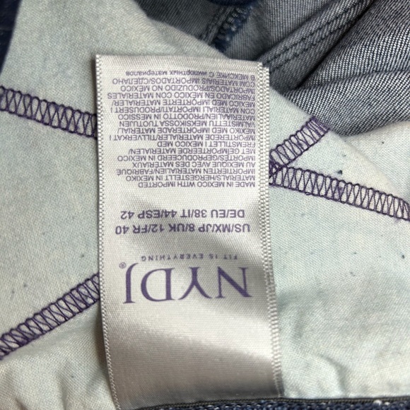 NWT LADIES NOT YOUR DAUGHTERS JEANS, SIZE 8, DARK BLUE RINSE COLOUR. - Picture 9 of 9